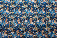 Viskose Twill Autumn Flowers