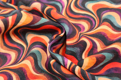 Viskose Twill Crazy Waves