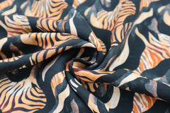 Viskose Twill Tiger Waves