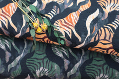 Viskose Twill Tiger Waves