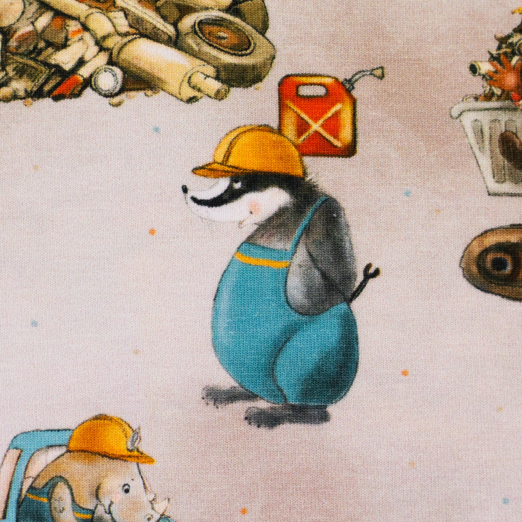 Baumwolljersey Lyon Schrottplatzfreunde bei Der Buntspecht Shop