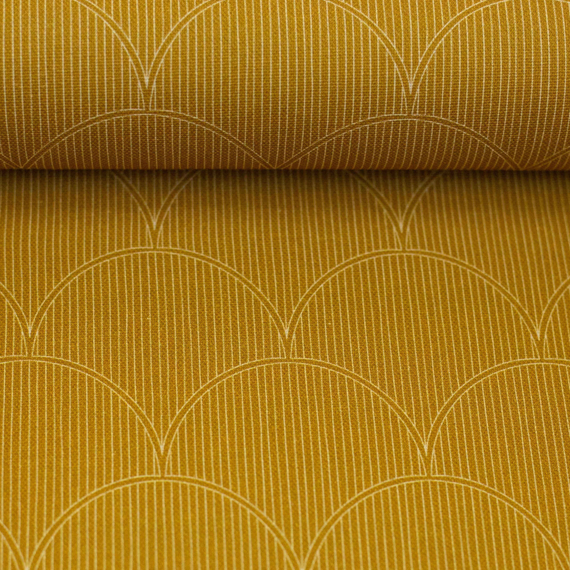 Canvas Bloom & Berry by Lausemia mit Bögen auf ocker bei Der Buntspecht Shop