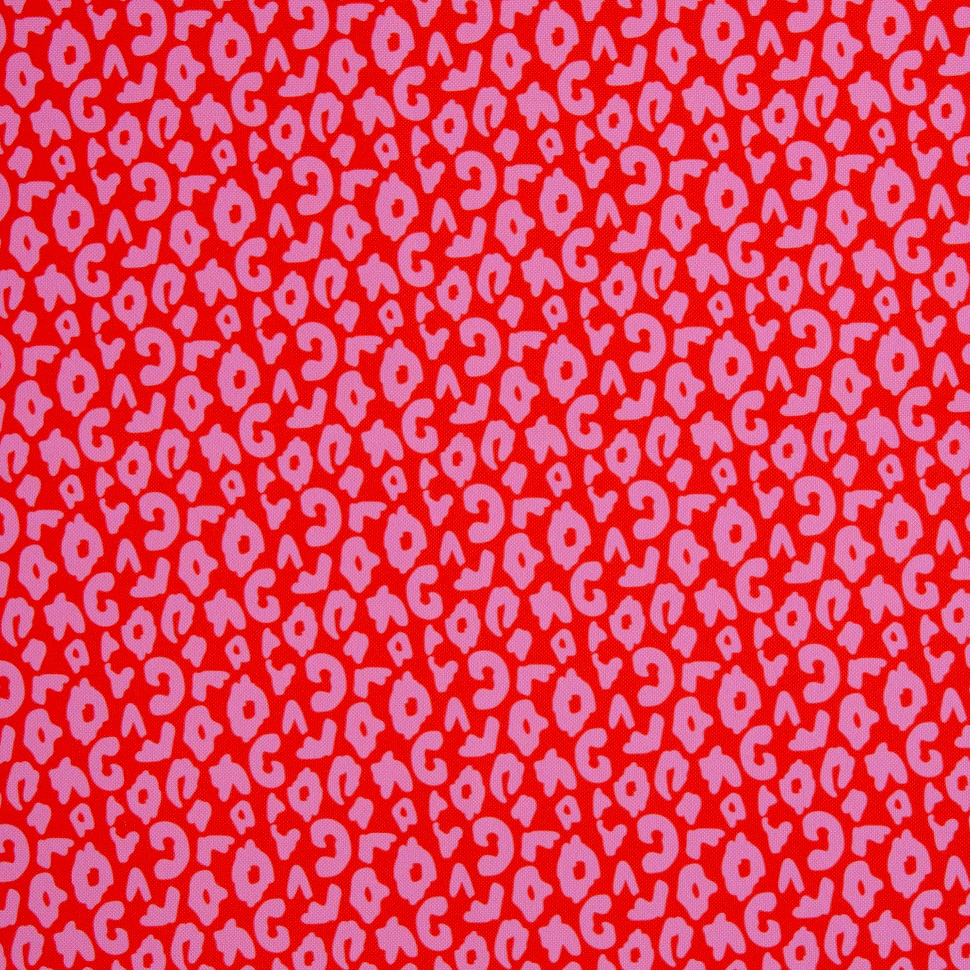 Oxfordgewebe Colourful Collection Leo Design by Cherry Picking in rot bei der Buntspecht Shop