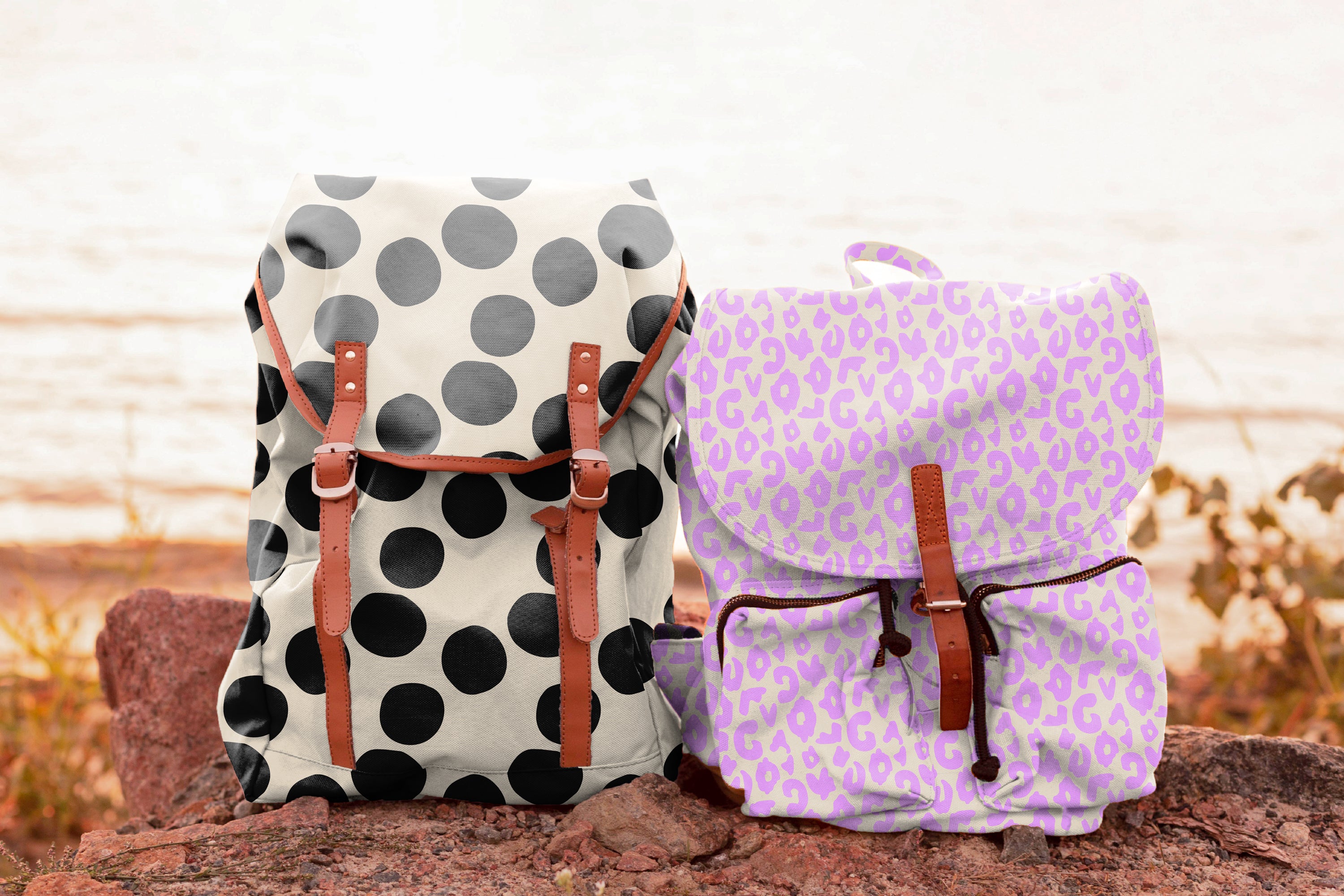 Oxfordgewebe Colourful Collection Punkte Design by Cherry Picking Rucksäcke bei der Buntspecht