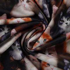 Alpenfleece Digital mit Katzen vom Buntspecht Shop