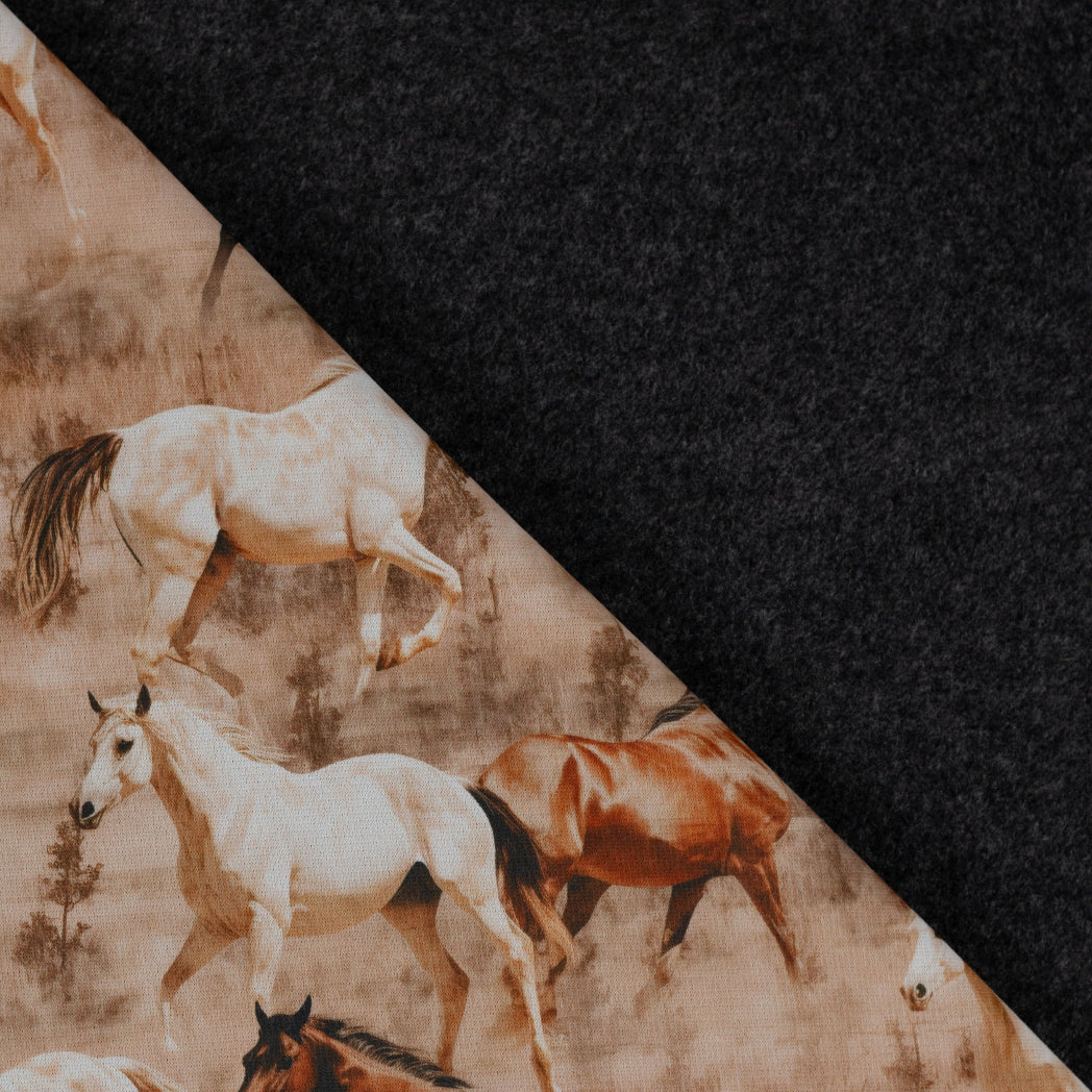 Alpenfleece Digital Running Horses vom Buntspecht Sop