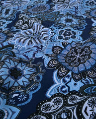French Terry angeraut Floral Mandala