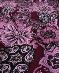 French Terry angeraut Floral Mandala