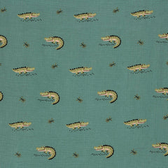 Double Gauze Musselin Krokodile