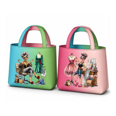 Canvas Taschenpanel Wendetasche by Stenzo - Farbenfrohe Modedesignerin