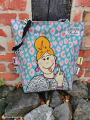 Canvas Panel Cherry Picking Bag - Popcorn + Freche Dame