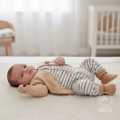 Baumwolljersey Zebra Streifen