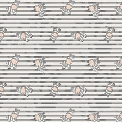 Baumwolljersey Zebra Streifen
