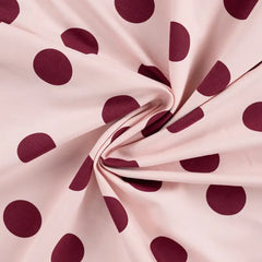 Reststück : 0,85m - French Terry Small Dots puder