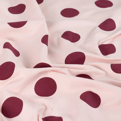 Reststück : 0,85m - French Terry Small Dots puder