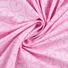 French Terry Neon Glitter Hearts
