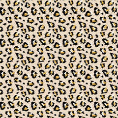 French Terry Glitzer Leopard