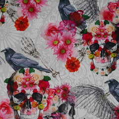 Alpenfleece Digital Skulls & Flowers