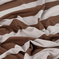 French Terry 100% Baumwolle Blockstreifen