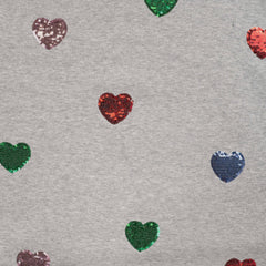 French Terry Glitter Hearts by Qjutie