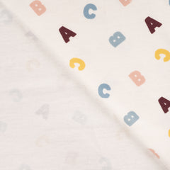 Baumwoll Strickjersey Letters by Qjutie