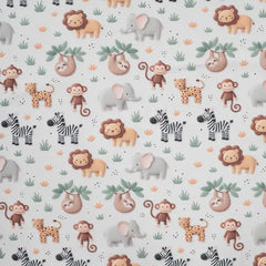 Baumwolljersey Digital Jungle Animals
