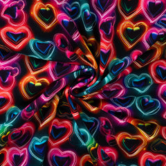 French Terry Digital Shining Hearts