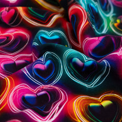 French Terry Digital Shining Hearts