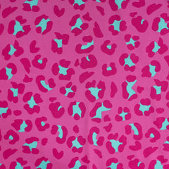 Reststück: 0,90m -  Baumwollstoff Enjoy Collection - Fuchsia Leo Look