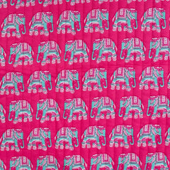 Doubleface Stepper Enjoy Elephant Stripe - fuchsia
