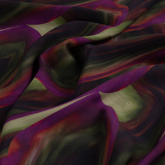 EcoVero Viskose Twill Colorful Waves