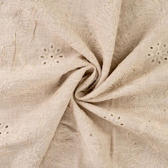 Viskose Leinen Glamour Flower