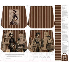 Canvas Taschenpanel Wendetasche by Stenzo - Vintage Styles