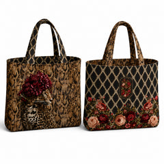 Canvas Taschenpanel Wendetasche by Stenzo - Bouquet Animals